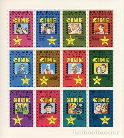 Briefmarken: NICARAGUA. CIEN A&Atilde;�OS DE  CINE. ( II )