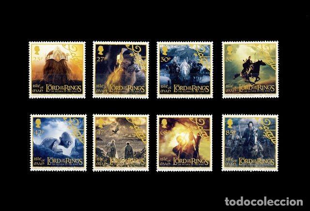 Briefmarken: ISLA DE MAN. EL SE&Atilde;�OR DE LOS ANILLOS. ( I )