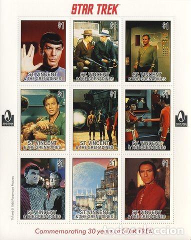 Timbres: SAN VICENTE & GRANADINES. STAR TREK.(II)