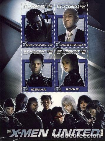 Timbres: SAN VICENTE & GRANADINES. X-MEN ( II )