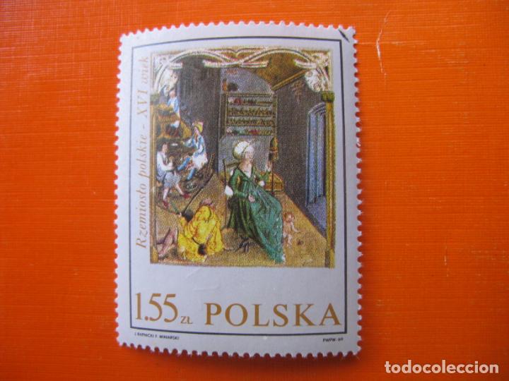 Sellos: -polonia 1969, artesania polaca en la pintura del siglo XVI, Yvert 1815