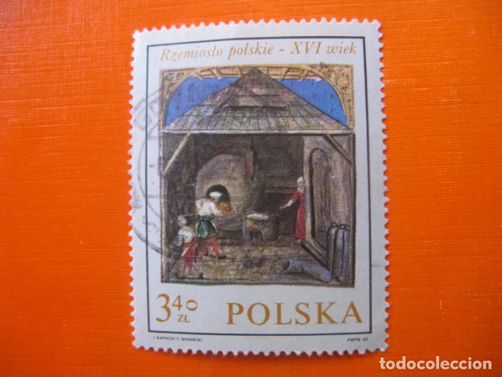 Sellos: -polonia 1969, artesania polaca en la pintura del siglo XVI, Yvert 1818