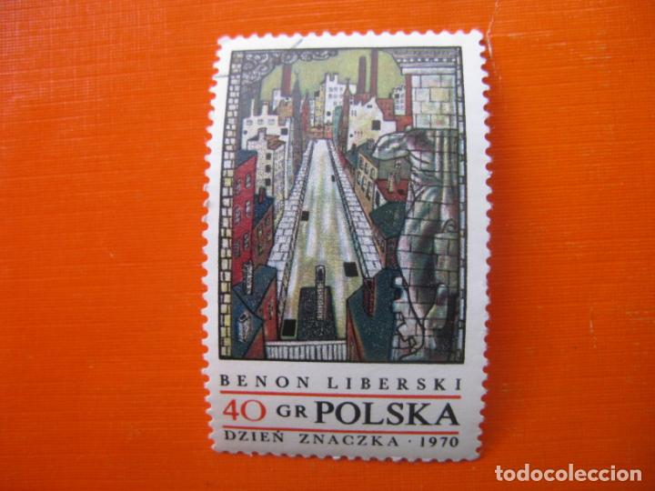Sellos: -polonia 1970, obra de b. liberski, Yvert 1882