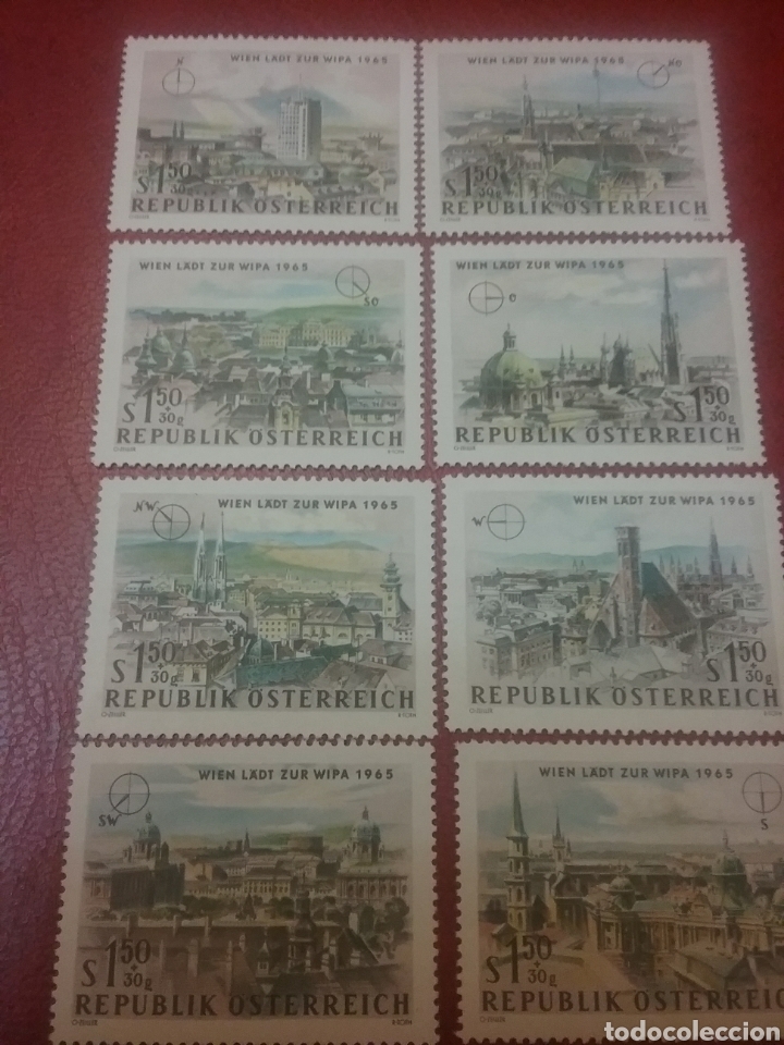 Sellos: Sellos Austria (Osterreich) nuevos/1964/edificios/arquitectura/catedra/paisajes/naturaleza/WIPA