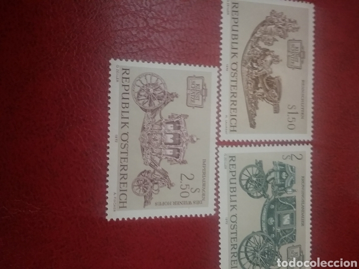 Timbres: Sellos Austria (Osterreich) nuevos/1972/Arte/tesoros/carrozas/transportes/deligencia/vehiculos/