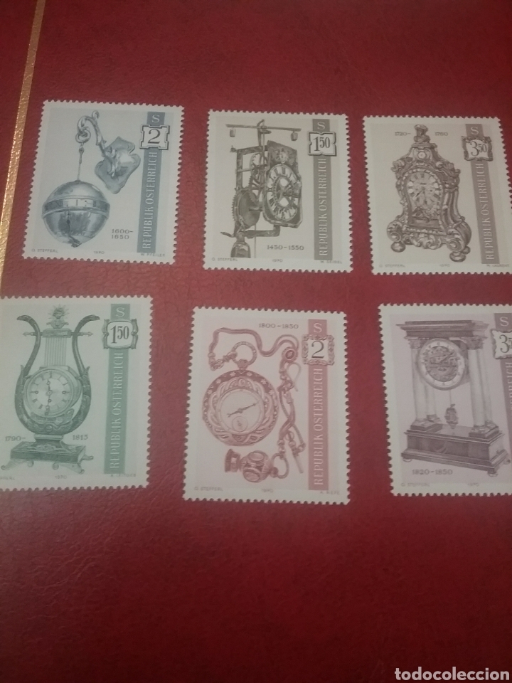 Timbres: Sellos Austria (Osterreich) nuevos/1970/Arte/tesoros/relojes/artesania/antiguedades//