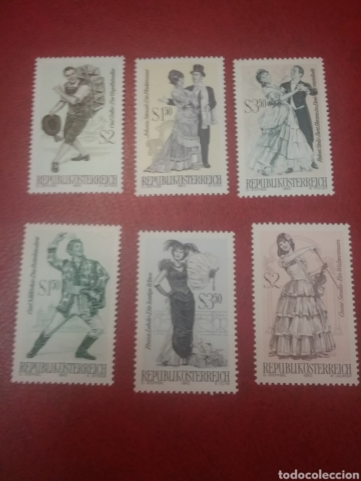 Timbres: Sellos Austria (Osterreich) nuevos/1970/Arte/tesoros/teatro/trajes/tipicos/escenas/opera/grnte/famos