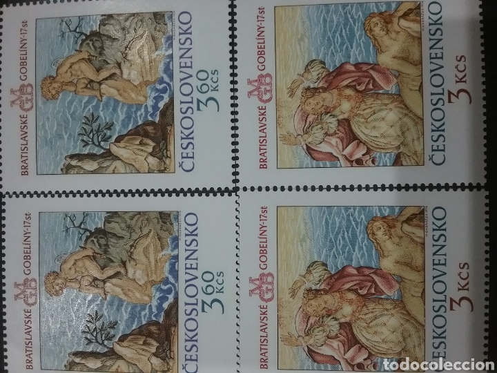 Briefmarken: Sellos R. Checoslovaquia nuevo/1976/tapices/arte/artesania/obras/leyendas/constumbres/hero/leandra
