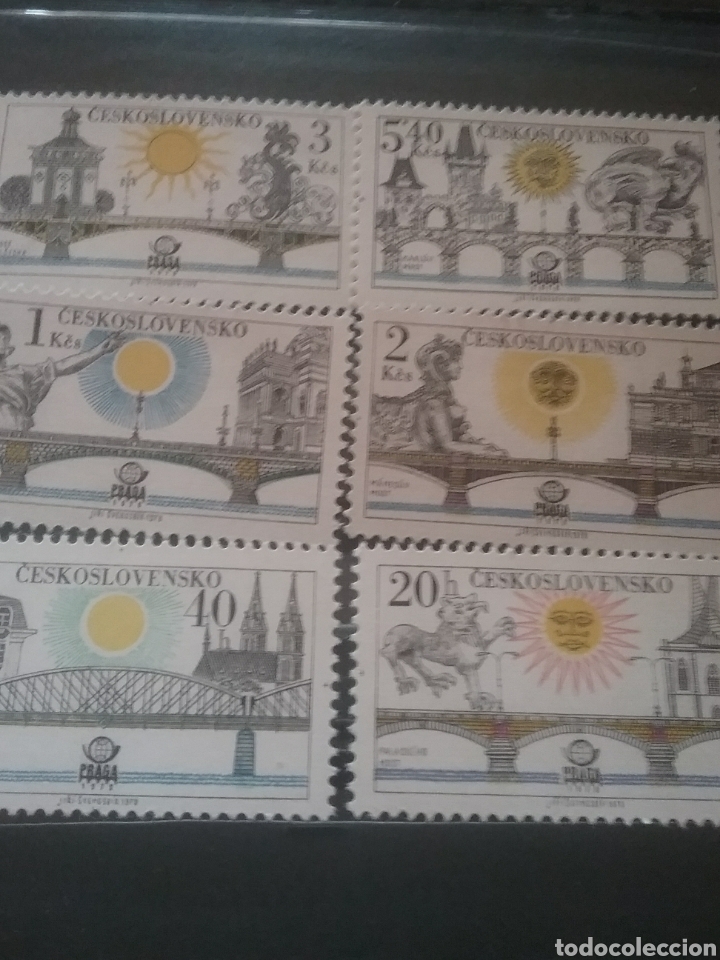 Briefmarken: Sellos R. Checoslovaquia nuevos/1978/Puentes/Esculturas/Castillos/Palacios/Iglesias/Arte/arquitectu