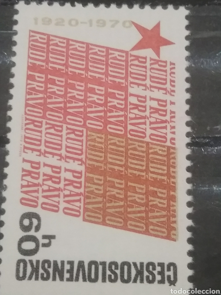 Briefmarken: Sellos R.Checoslovaquia nuevos/1970/aniv/periodico/libro/texto/cultura/estrella/bandera/
