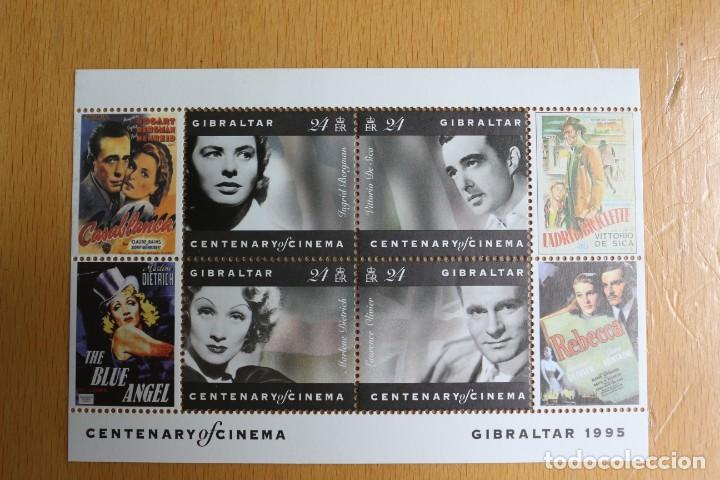 Sellos: CENTENARIO DEL CINE, SELLOS 1995, GIBRALTAR - Foto 1