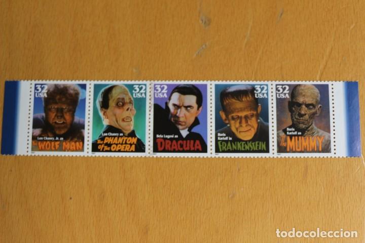 Briefmarken: CINE TERROR CL&Agrave;SICO AMERICANO, USA 1998