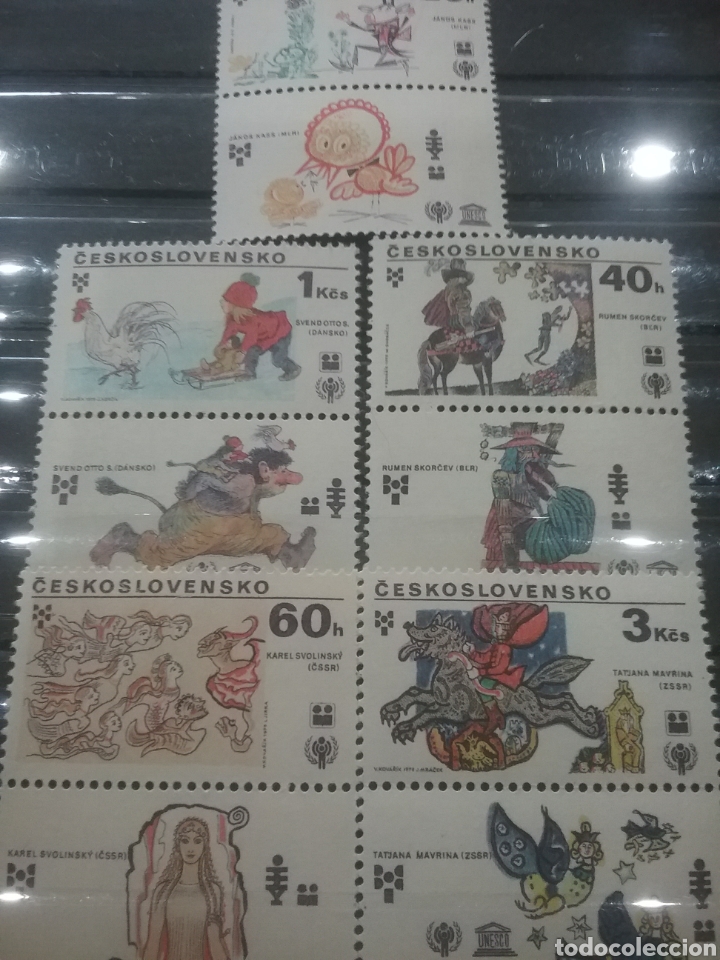 Briefmarken: Sellos R. Checoslovaquia nuevo/1979/ilustracion/libro/infantil/caballo/principe/ni&ntilde;o/animales/gigant