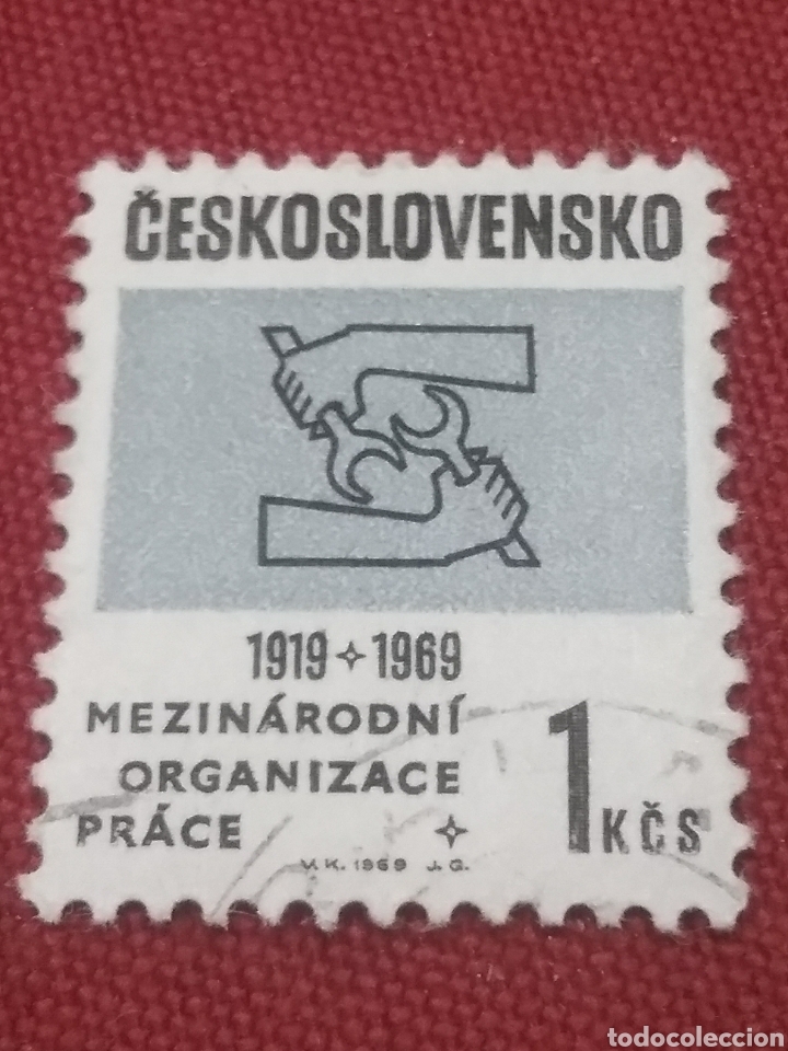 Stamps: Sellos R. Checoslovaquia mtdos/1969/Manos/organizaci&oacute;n/inter/trabajo/llave/herramientas/simbolo/embl