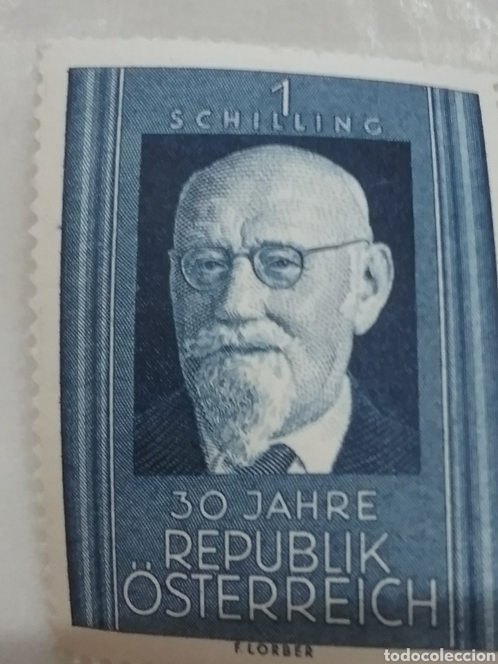 Selos: Sellos Austria (Osterreich) nuevos/1948/gente/famosos/personalidades/30 Aniv/republica/moneda