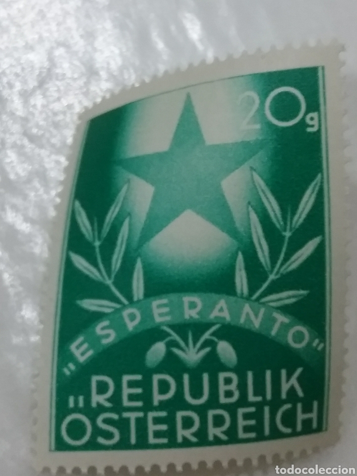 Selos: Sellos Austria (Osterreich) nuevos/1949/congreso/esperanto/arte/cultura/estrella/olivo/rama/flora/