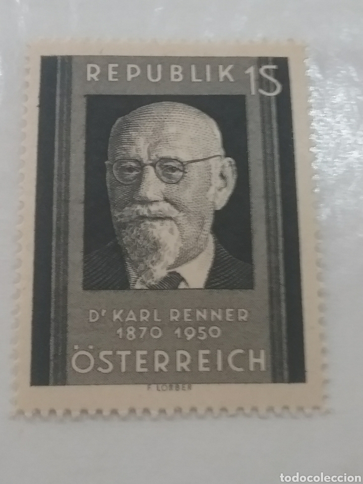 Briefmarken: Sellos Austria (Osterreich) nuevos/1951/gente/famoso/politico/socialdem&oacute;crata/personaje/retrato