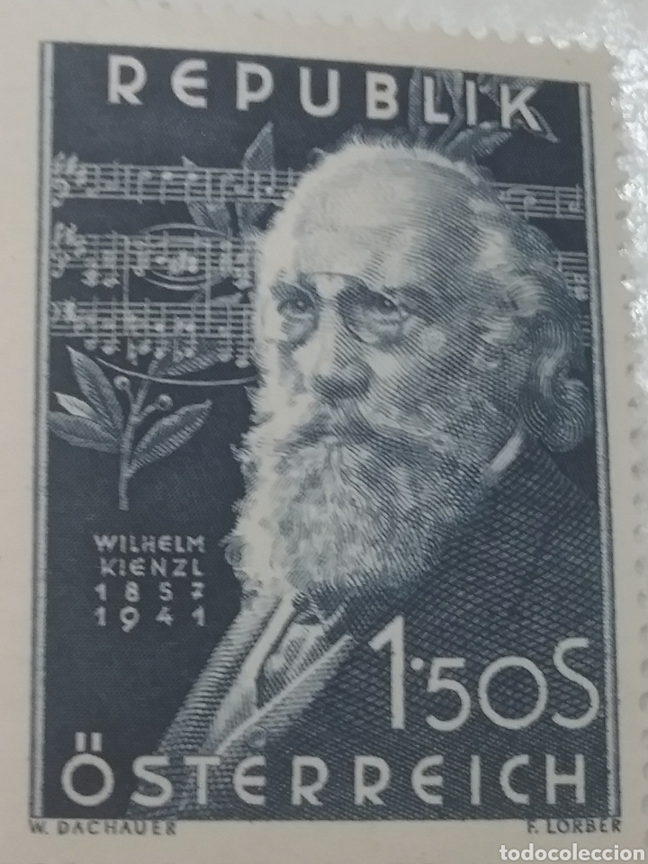 Briefmarken: Sellos Austria (Osterreich) nuevos/1951/Wihelm/Kienz/compositor/artista/arte/musica/vals/retrato/gen