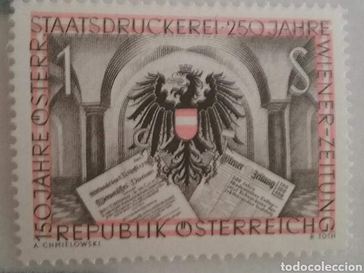 Briefmarken: Sellos Austria (Osterreich) nuevo/1954/trabajos/imprenta/aquila/aves/libro/animales/heraldicos/arqui