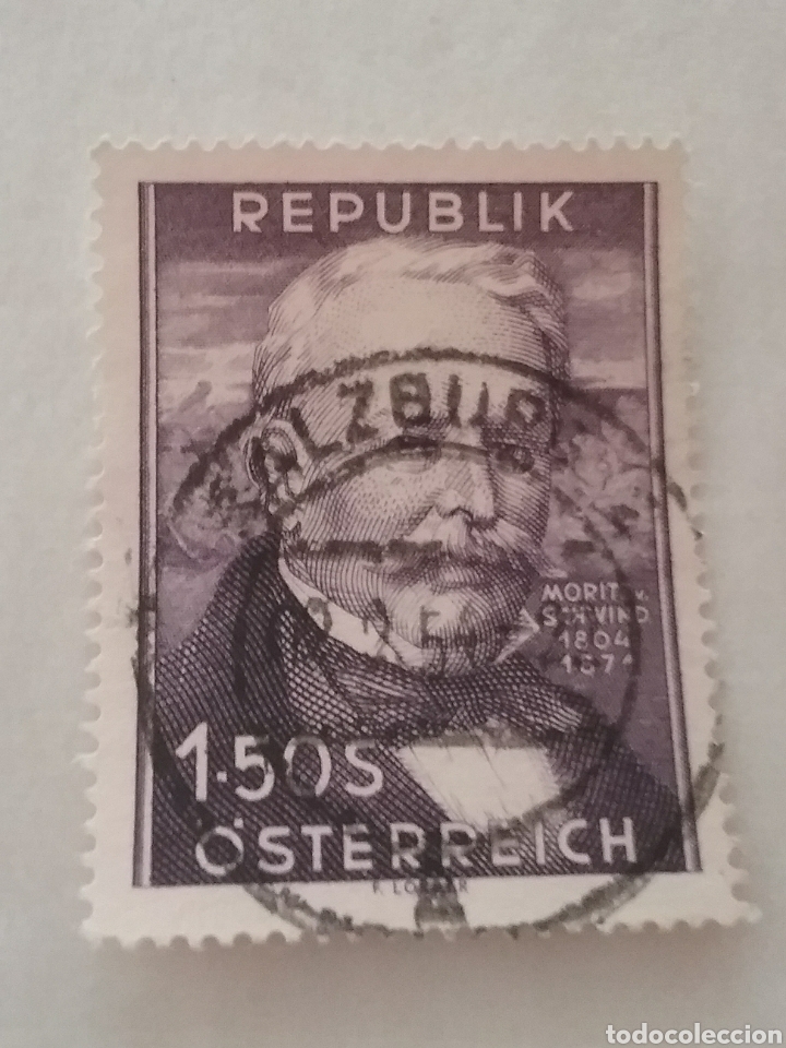 Briefmarken: Sellos Austria (Osterreich) nuevo/1954/150 Aniv/ncto/Moritz/vonSchwind/pintor/arte/artista/VER FOTO