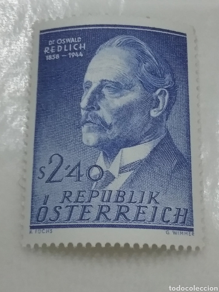 Stamps: Sellos Austria (Osterreich) nuevo/1958/conocido/personajes/profesor/historiador/Oswald/Redlich/gen