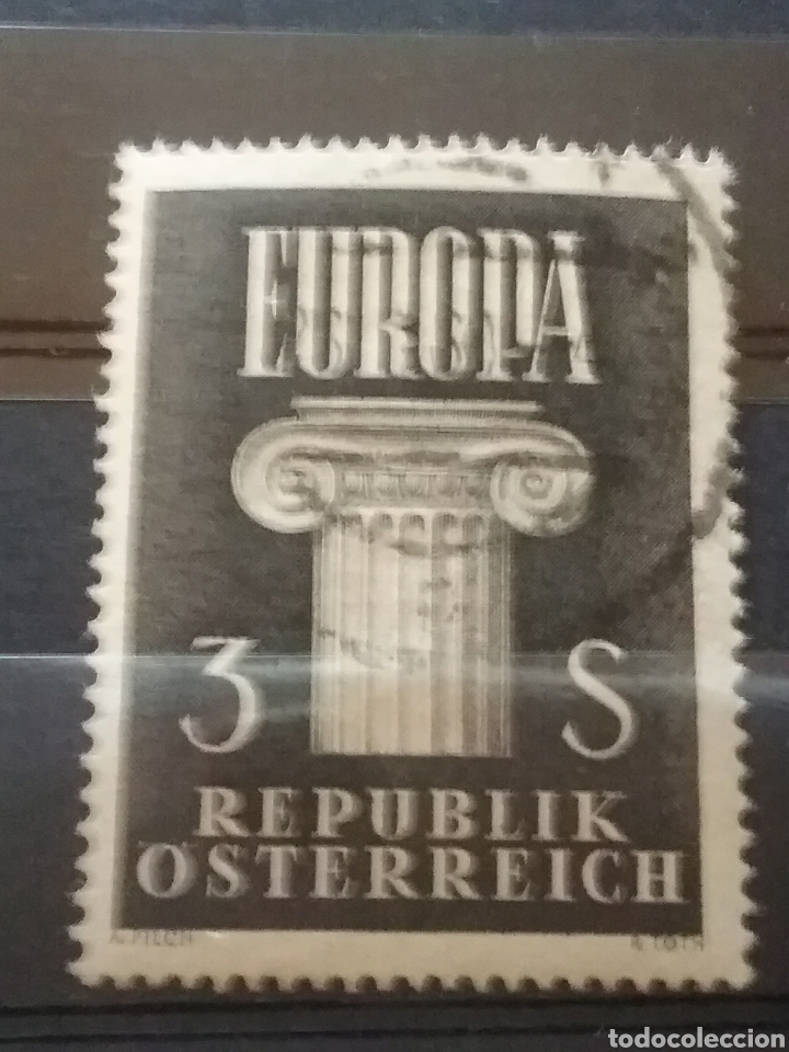 Stamps: Sellos Austria (Osterreich) mtdos/1960/europa/sellos/emblema/columna/capitel/arte/arquitectura