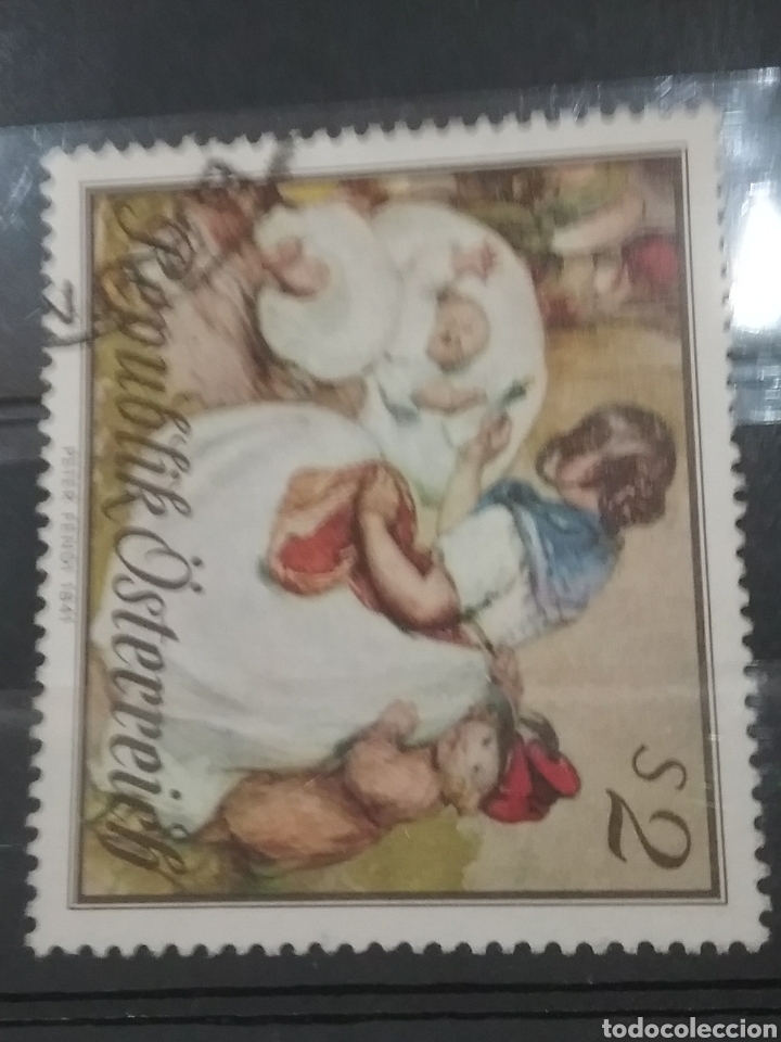 Stamps: Sellos Austria (Osterreich) mtdos/1967/dia/madre/ni&ntilde;o/bebe/biberon/familia/gente/arte/cuadro/pintura