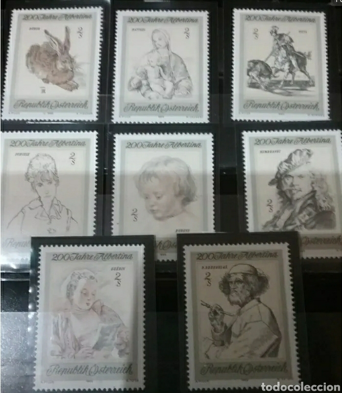 Stamps: Sellos R. Austria (Osterreich) nuevos/1969/200 Aniv. pinturas Albertina/Goya/toro/caballo/D&uuml;rer/Guer
