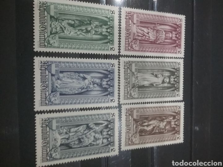 Stamps: Sellos R. Austria (Osterreich) nuevos/1969/500Aniv/arzobispado/escultura/arte/arquitectura/religion/