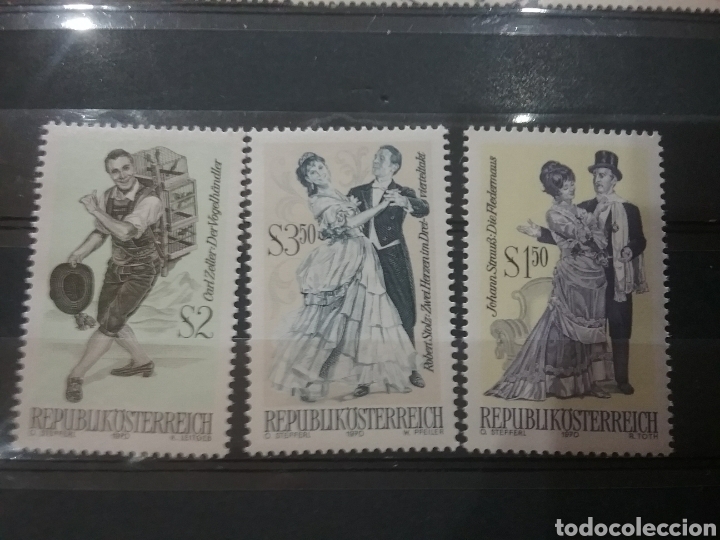 Briefmarken: Sellos Austria (Osterreich) nuevos/1970/Arte/tesoros/teatro/trajes/tipicos/escenas/opera/gente/famos
