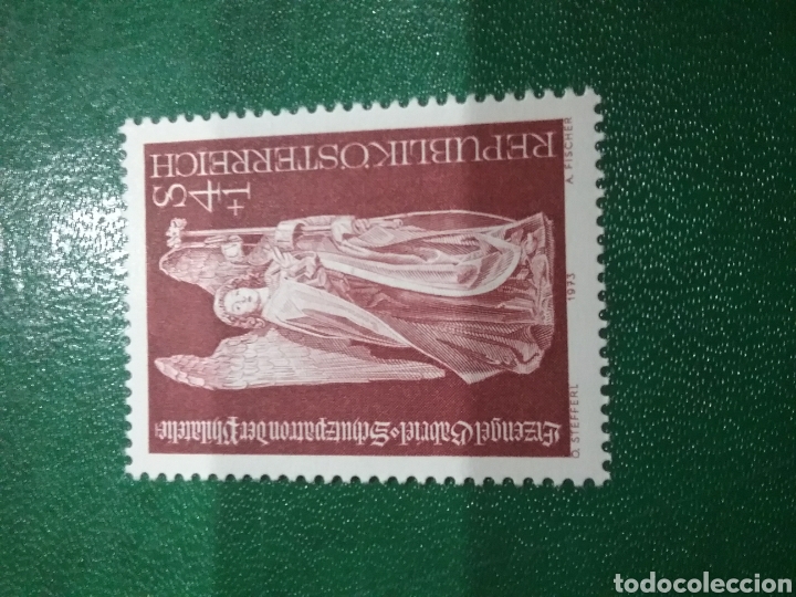 Briefmarken: Sellos Austria (Osterreich) nuevos/1973/dia/sello/arte/escuctura/angel/religion/artesania/creencias/