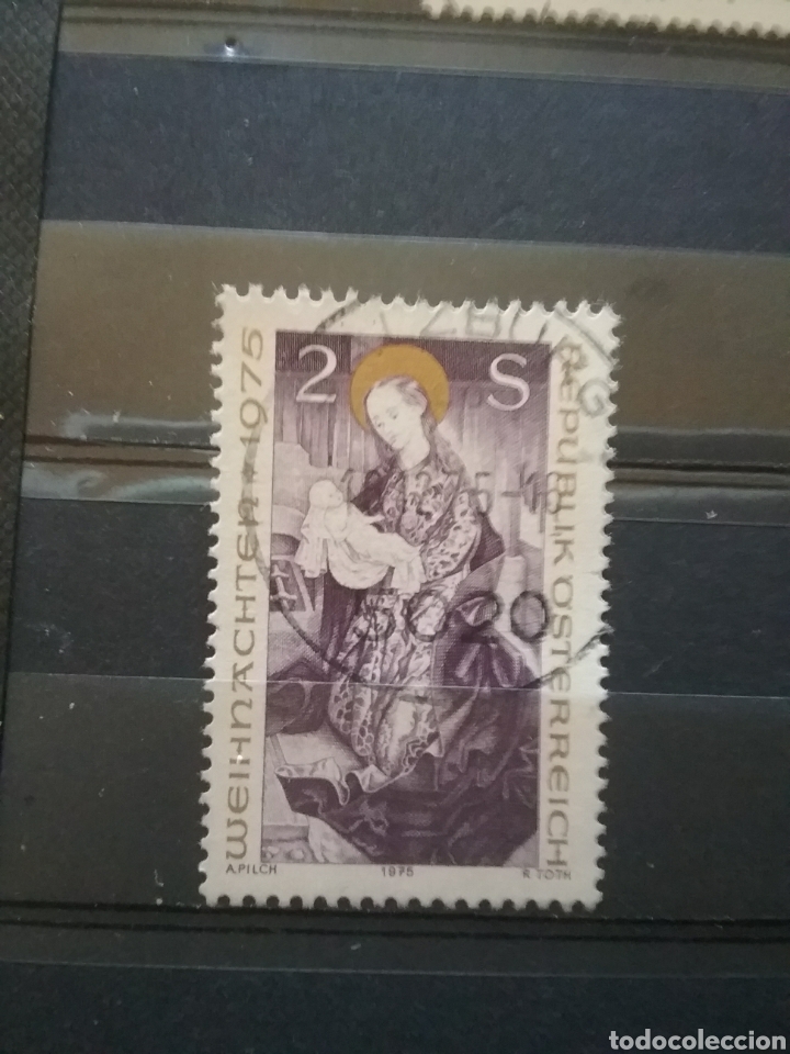 Briefmarken: Sellos Austria (Osterreich) mtdos/1975/navidades/celebraciones/religion/creencias/arte/virgen/pintur