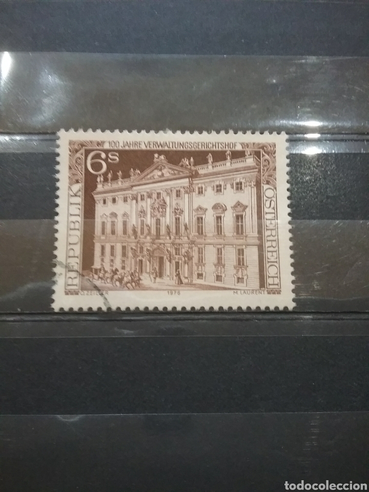 Briefmarken: Sellos Austria (Osterreich) mtdos/1976/100Aniv/palacio/justicio/edificio/arte/arquitectura/gubernam/