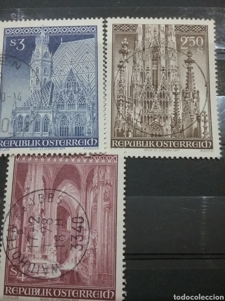 Stamps: Sellos Austria (Osterreich) mtdos/1977/arte/arquitectura/iglesia/catedral/San/Esteban/religion/
