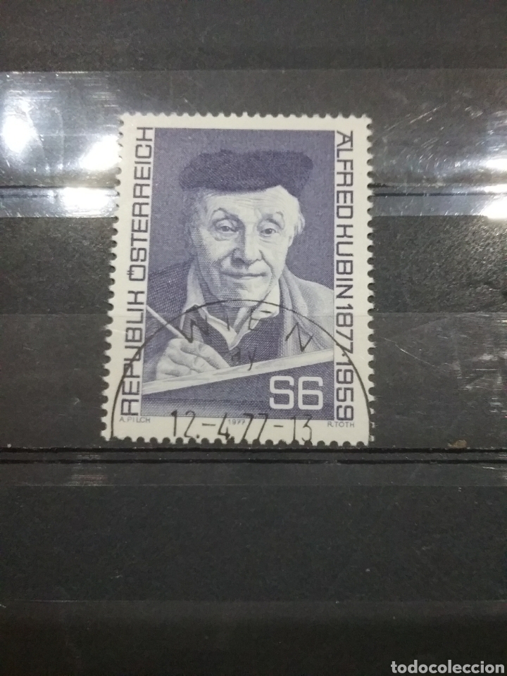 Stamps: Sellos Austria (Osterreich) mtdo/1977/expresionista/escritor/arte/artista/gente/famoso/cultura/libro