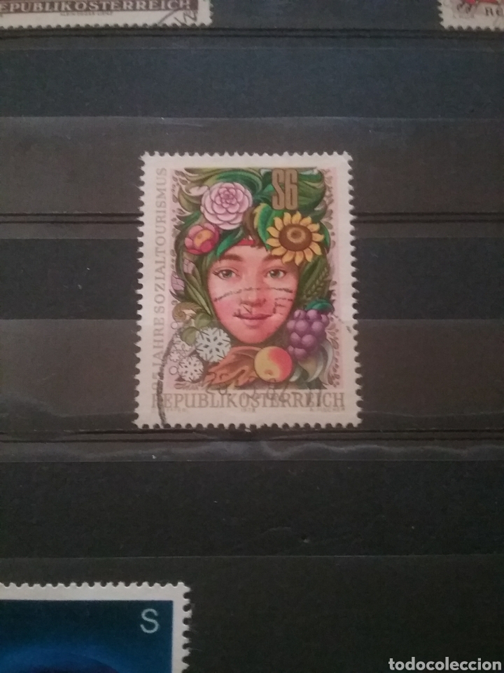 Briefmarken: Sellos Austria (Osterreich) mtdos/1978/25Aniv/turismo/joven/flores/flora/naturaleza/cara/fruta/juven