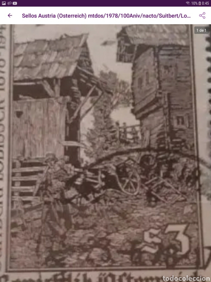 Briefmarken: Sellos Austria (Osterreich) mtdos/1978/100Aniv/nacto/Suitbert/Lobisser/pintor/arte/artista/casas/car