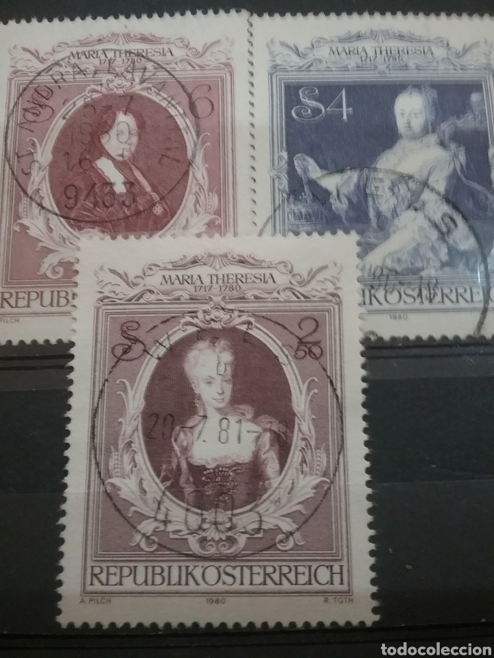 Selos: Sellos Austria (Osterreich) mtdos/1980/200Aniv/emperatriz/arte/cuadro/Maria/Teresa/artista/noble/rey
