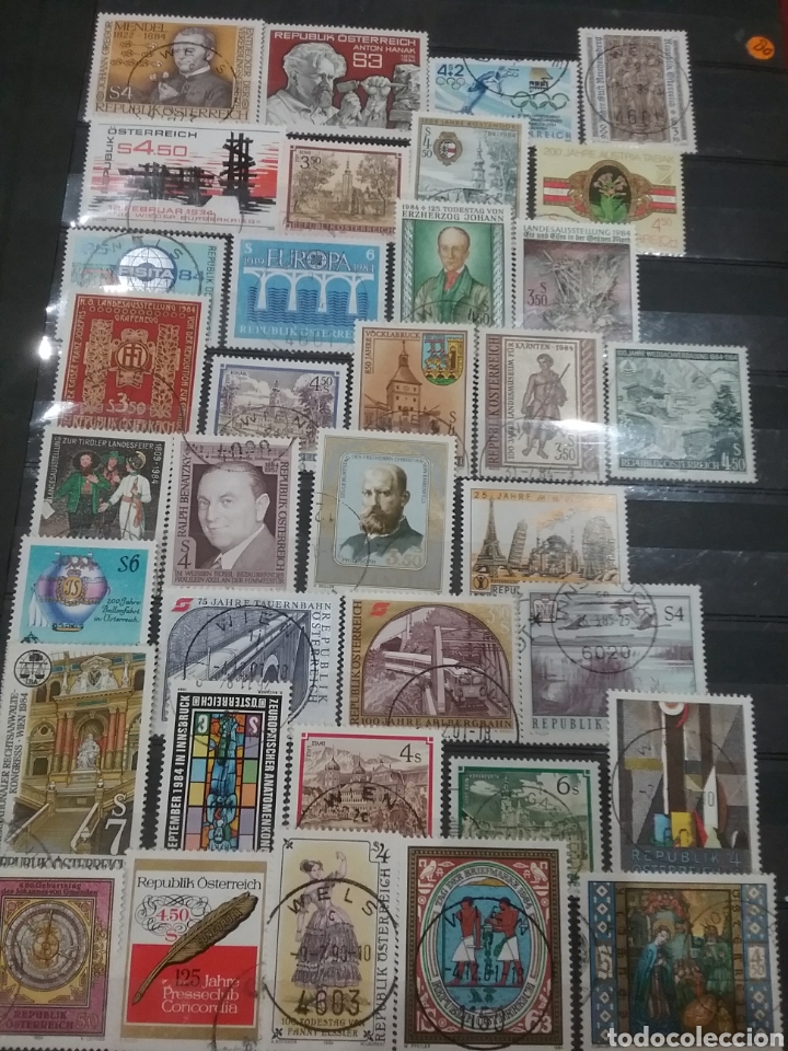 Stamps: Sellos Austria (Osterreich) mtdos/1984/A&ntilde;o Completo EXCEPTO valor 26 junio/arte/religion/trenes/arqu