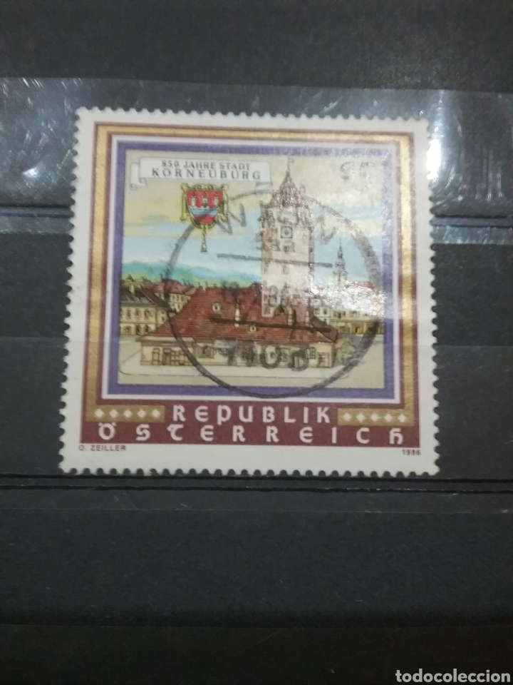 Briefmarken: Sellos Austria (Osterreich) mtdos/1986/850Aniv/ciudad/arte/arquitectura/torre/edificio/escudo/armas