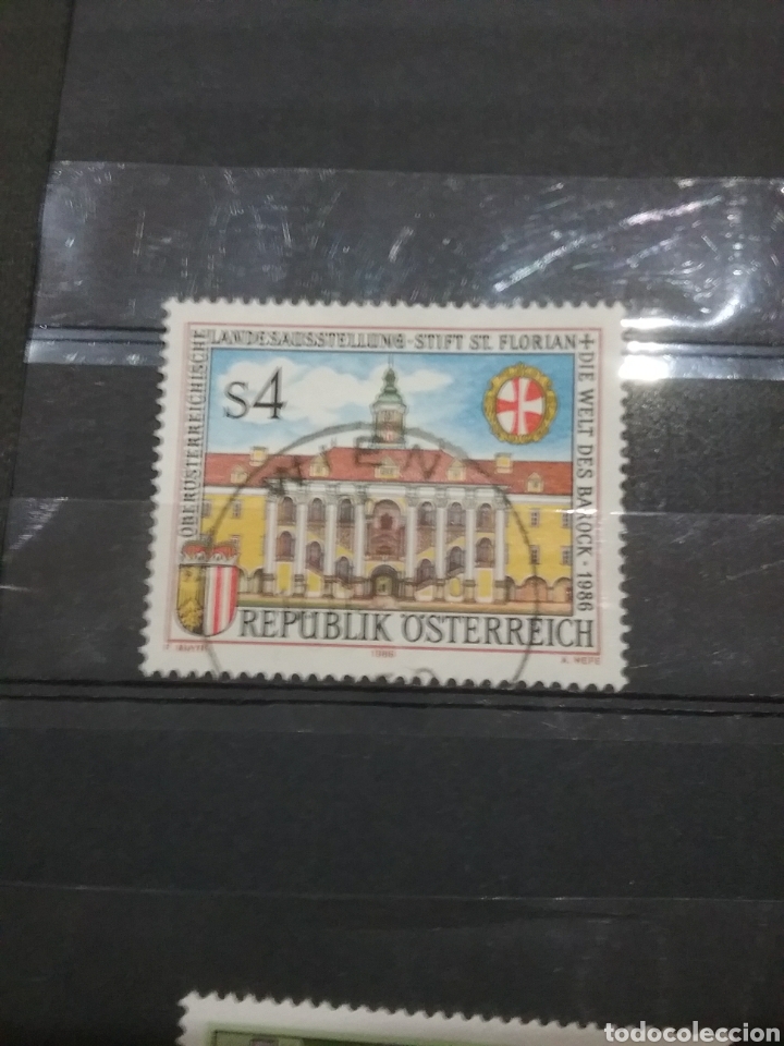 Briefmarken: Sellos Austria (Osterreich) mtdos/1986/arte/exposicion/arquitectura/monasterio/barroco/escaleras/esc