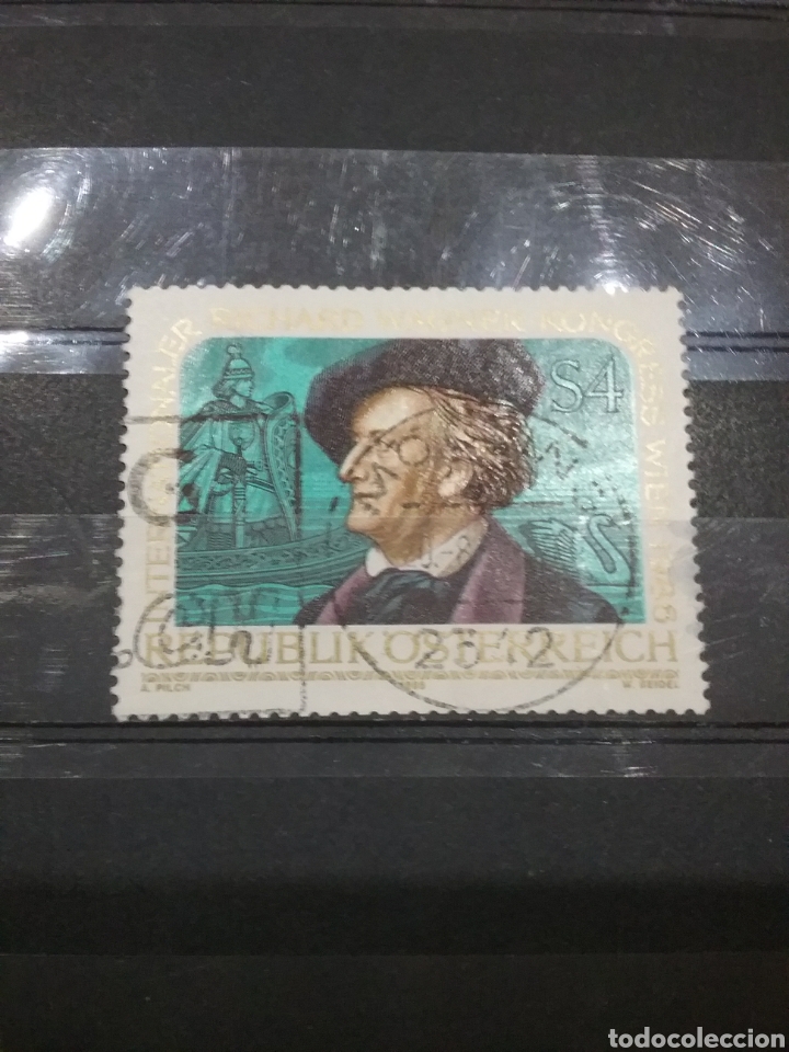 Briefmarken: Sellos Austria (Osterreich) mtdos/1986/Wagner/Richard/compositor/soldado/vikingo/armadura/famosos/ba