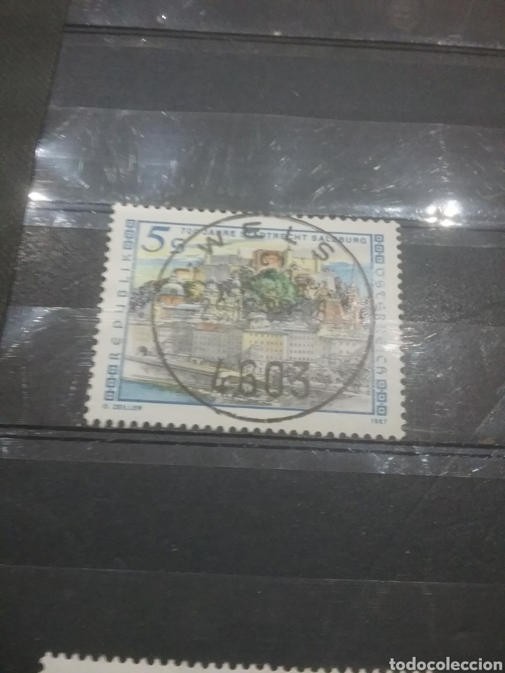 Selos: Sellos Austria (Osterreich) mtdos/1987/arquitectura/Aniv/torre/castillo/ciudad/arte/rio/jardines/