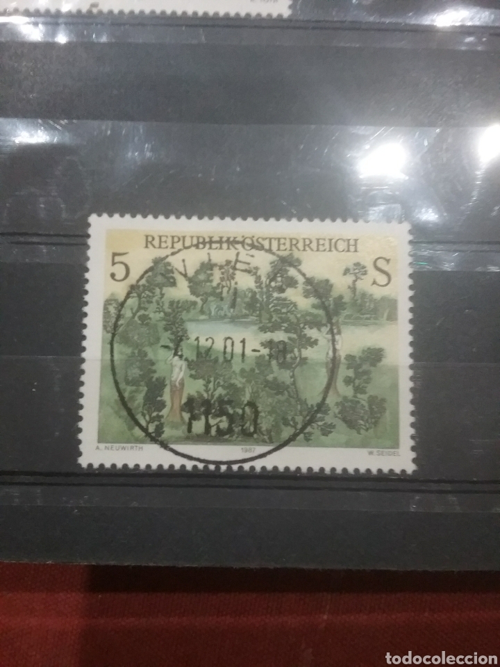 Briefmarken: Sellos Austria (Osterreich) mtdos/1987/naturaleza/arte/moderno/punturas/arboles/esculturas/mujer/flo