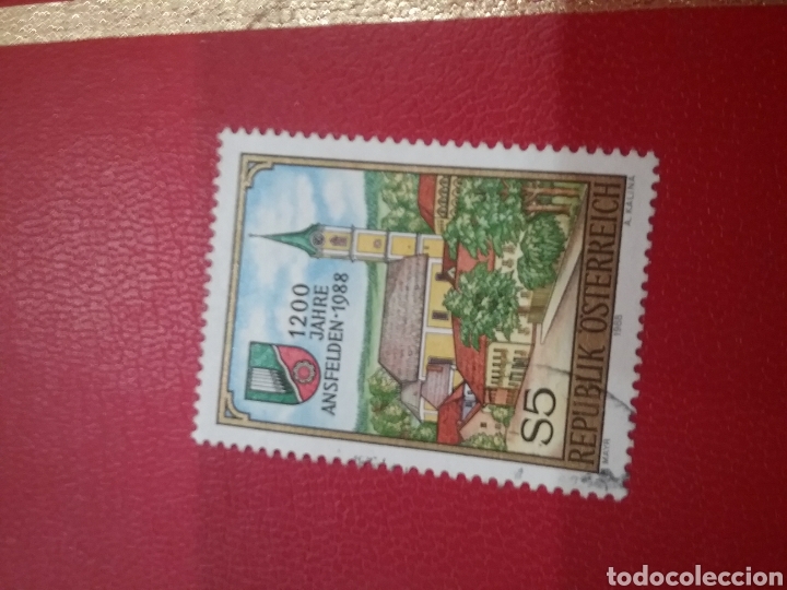 Selos: Sellos Austria (Osterreich) mtdos/1988/1500Aniv/Ansfelden/casas/aldea/catedral/arte/arquitectura/esc