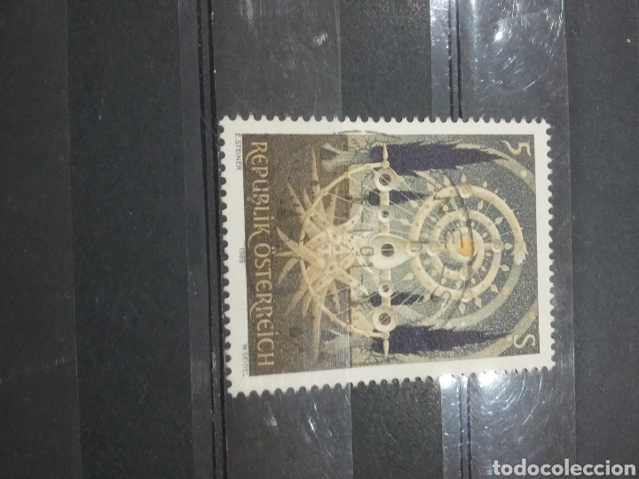 Stamps: Sellos Austria (Osterreich) mtdos/1989/arte/moderno/pintura/cuadro/arboles/flora/espiral/avion/artis