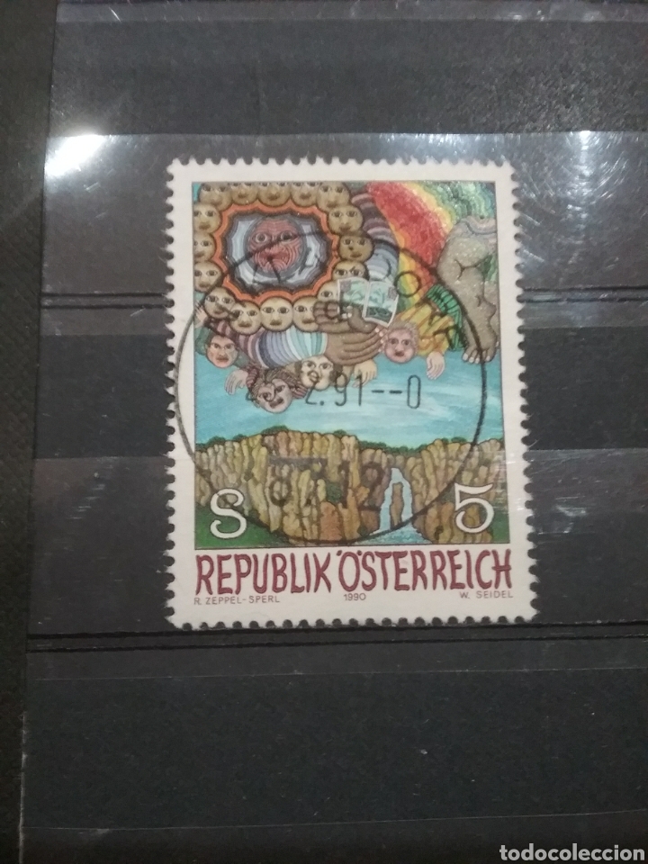 Stamps: Sellos Austria (Osterreich) mtdos/1990/arte/moderno/sol/naturaleza/rocas/monta&ntilde;as/arcoiris/libro
