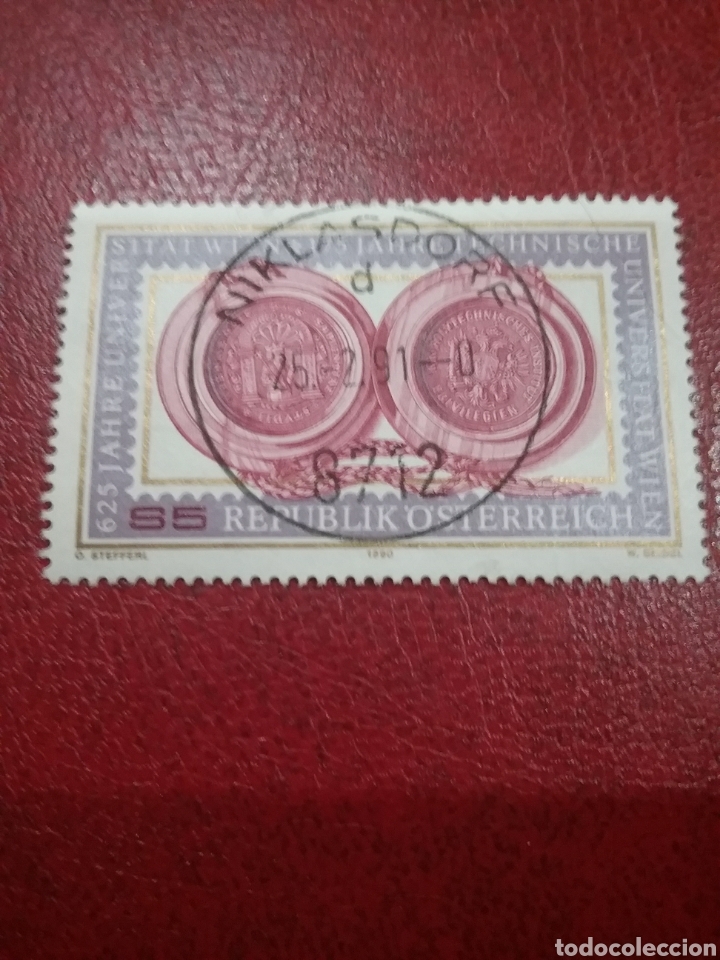 Stamps: Sellos Austria (Osterreich) mtdos/1990/625Aniv/universidad/sellos/animales/heraldicos/escudos/arte