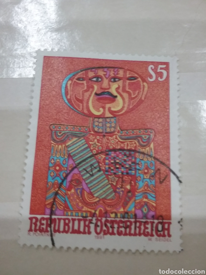 Stamps: Sellos Austria (Osterreich) mtdos/1991/arte/moderno/artesania/pintura/cuadro/hombre/colores/