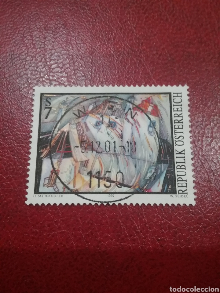 Briefmarken: Sellos Austria (Osterreich) mtdos/1997/arte/moderno/artista/pintura/casas/adstracto/cuadro/artesani